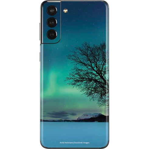 StockTrek Aurora Borealis over a lake in Norway Galaxy S21 Plus 5G Skin